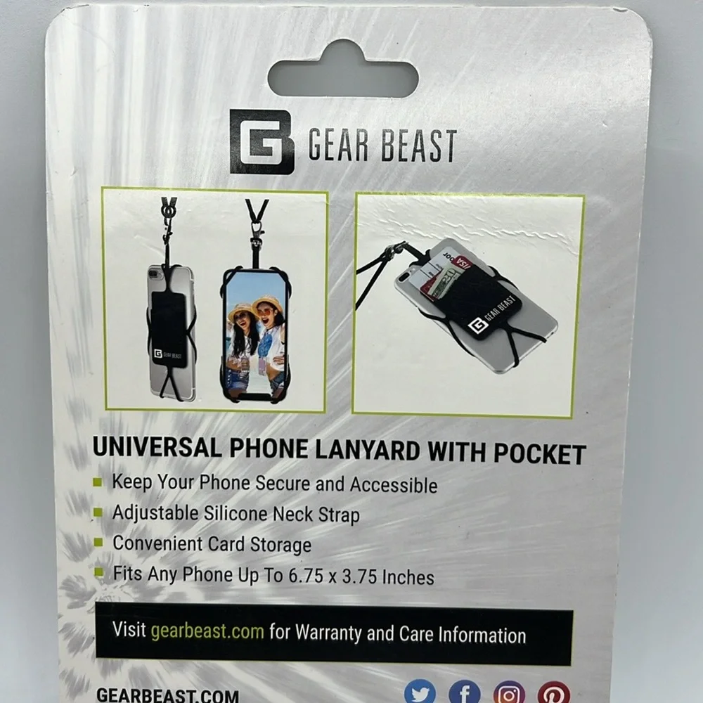 Universal Phone Lanyard with Pocket NEW NWT